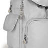 City Pack Metallic Backpack, Bright Silver, small