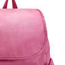 City Pack Metallic Backpack, Flash Pink Chain, small