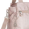 Elysia Metallic Shoulder Bag, Metallic Rose, small