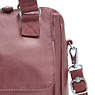 Zeva Metallic Handbag, Dark Maroon Metallic, small
