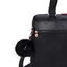 Valeria 15" Laptop Handbag, Jet Black Satin WK, small