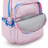 Seoul Large Metallic 15" Laptop Backpack, WavePop Met Lilac, small
