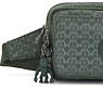 Abanu Multi Printed Convertible Crossbody Bag, Signature Green Embossed, small