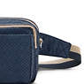 Abanu Multi Printed Convertible Crossbody Bag, Endless Blue Embossed, small