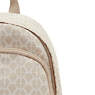 Delia Compact Printed Convertible Backpack, Signature Beige, small