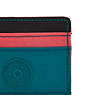 Cardy Card Holder, Coral Teal Block, small