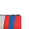 Brion Card Case, Blue Red Silver Block, small