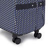 Spontaneous Large Printed Rolling Luggage, 3D K Blue, small