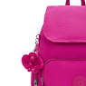 City Zip Small Backpack, Glowing Fuchsia, small