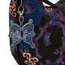 Amela Anna Sui Shoulder Bag, Black Camo Embossed, small