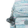 City Zip Mini Printed Backpack, Palm Tree Leaves, small