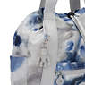 Art Small Tie Dye Tote Backpack, Imperial Blue Block, small