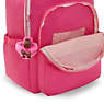 Seoul Large 15" Laptop Backpack, Power Pink Translucent, small