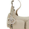 Rikka Small Printed Crossbody Bag, Sign Beige Emb, small