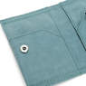 Card Keeper Card Holder, Peacock Teal Stripe, small