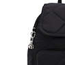City Pack Small Quilted Backpack, Cosmic Black, small