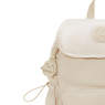 Joetta Smooth Satin Backpack, Simply Beige, small