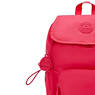 Joetta Smooth Satin Backpack, Simply Fucshia, small