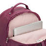 Seoul Extra Large Metallic 17" Laptop Backpack, Fig Purple Metallic, small