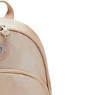 Paola Small Metallic Backpack, Gold Charm Metallic, small