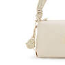 Eleni Smooth Satin Shoulder Bag, Simply Beige, small