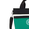 Minta Shoulder Bag, Deep Green Black Block, small