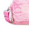 Aras Furry Shoulder Bag, Valentine Pink, small