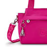 Cool Elysia Small Satin Shoulder Bag, Fuchsia Night M, small