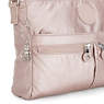 New Angie Metallic Crossbody Bag, Metallic Rose, small
