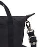 Art Compact Crossbody Bag, Black Camo Embossed, small