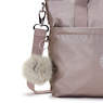 Zamora Metallic Tote Bag, Hazelnut Met GG, small