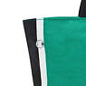 Nalo Tote Bag, Deep Green Black Block, small