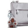Niylah Metallic Wristlet, Smooth Silver Metallic, small