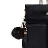 Breanna Medium Backpack, Jet Black Satin, small