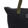 Davian Packable Tote Bag, Black Green, small