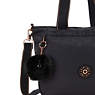 Karumi Tote Bag, Black Sateen, small