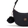 Lidya Shoulder Bag, Black Sateen, small