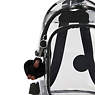 Jacinta Clear Backpack, Jet Black Fun, small