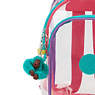Jacinta Clear Backpack, Peacock Pop Multi, small