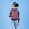 Sanaa Large Printed Rolling Backpack, Kipling Neon, small
