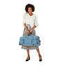 Discover Small Printed Wheeled Duffel Bag, Hello Weekend, small