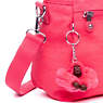 Elysia Shoulder Bag, Grapefruit Tonal Zipper, small
