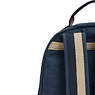 Seoul Small Printed Tablet Backpack, Endless Blue Embossed, small