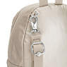 Glayla Metallic Convertible Mini Backpack, Eyelet Black, small
