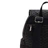 City Zip Small Printed Backpack, Signature Embossed, small