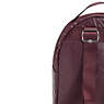 Kae Metallic Backpack, Burgundy Lacquer Metallic, small
