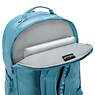 Seoul Extra Large Metallic 17" Laptop Backpack, Aqua Tides Metallic, small