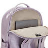 Seoul Extra Large Metallic 17" Laptop Backpack, Orchid Metallic, small