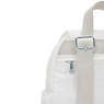 City Zip Mini Backpack, Pure Alabaster, small