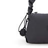 Eleni Smooth Satin Shoulder Bag, Simply Black, small